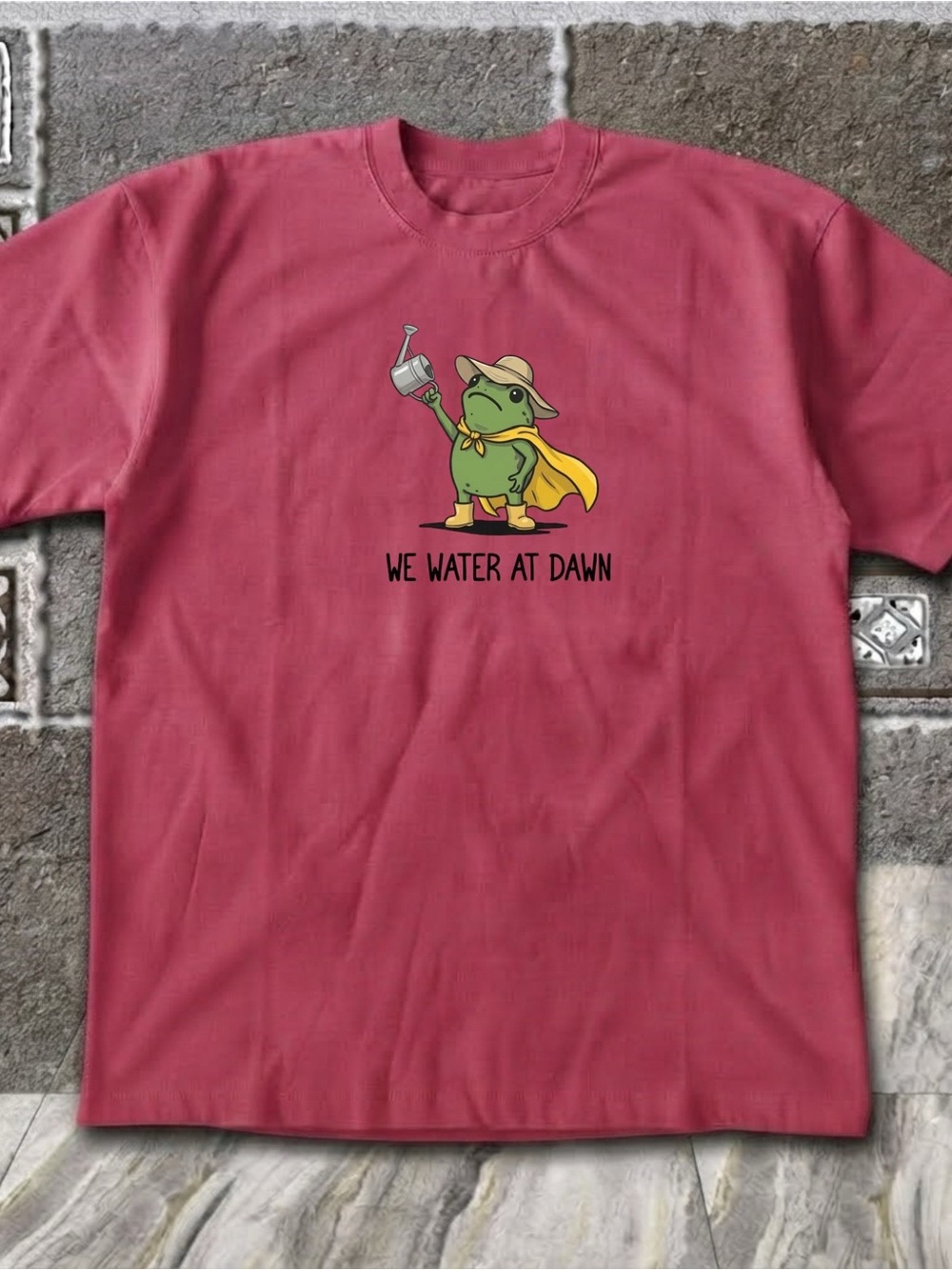 Gildan We Water At Dawn Frog Graphic Tee